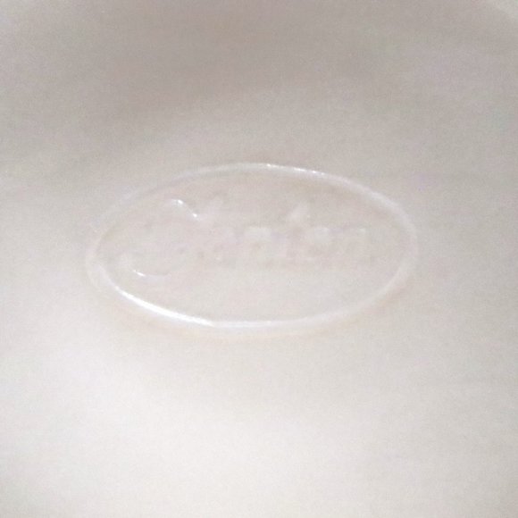 Fenton Hobnail White Milk Glass Candy Bon Bon Dish Bowl Ruffled 6" - Picture 7 of 7